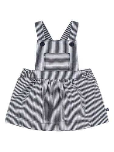 Peto De Gabardina De Algodón A Rayas - PETIT BATEAU - Modalova