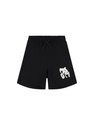 Shorts Deportivos De Algodón - MSGM - Modalova