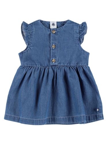 Vestido De Denim De Algodón - PETIT BATEAU - Modalova