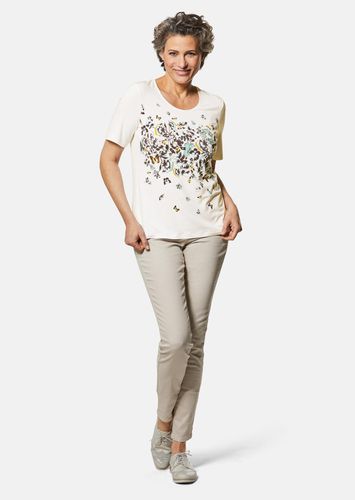 Druckshirt - mint / beige / gemustert - Gr. 46 von - Goldner Fashion - Modalova