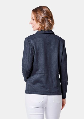 Hemdjacke aus Kunstleder - marine - Gr. 50 von - Goldner Fashion - Modalova