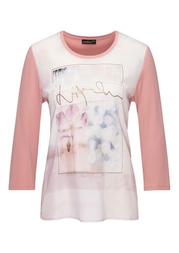 Ausdrucksvolles Blusenshirt im Materialmix - rosé - Gr. 19 von - Goldner Fashion - Modalova