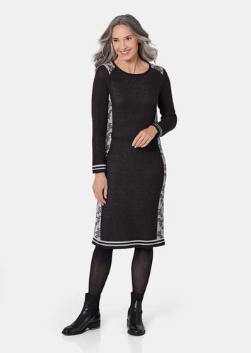 Jacquard Strickkleid - / grau / gemustert - Gr. 19 von - Goldner Fashion - Modalova