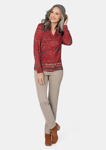 Langarmshirt mit Paisleymuster - / gemustert - Gr. 19 von - Goldner Fashion - Modalova