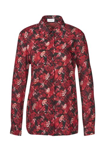 Elegante Bluse in trageangenehmer Qualität - / schwarz / gemustert - Gr. 19 von - Goldner Fashion - Modalova
