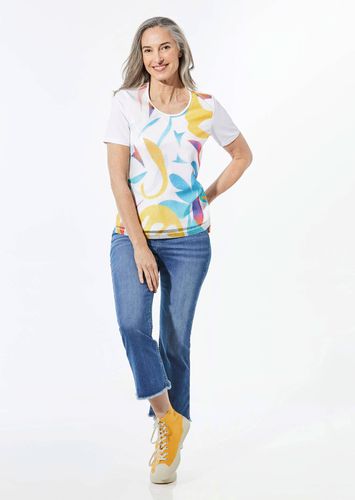 Charity-Shirt - weiß / gemustert - Gr. 25 von - Goldner Fashion - Modalova