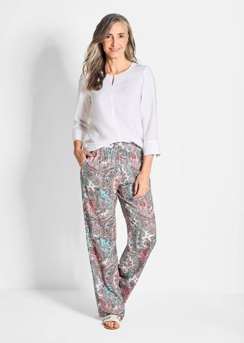 Druckhose VERA - rosé / gemustert - Gr. 195 von - Goldner Fashion - Modalova