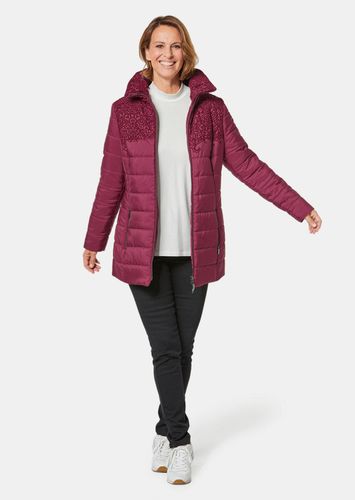 Steppjacke mit hübschem Flock-Druck - beere - Gr. 21 von - Goldner Fashion - Modalova