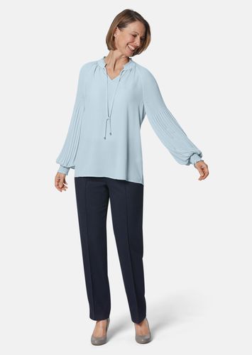 Bluse mit plissierten Ärmeln - smaragd - Gr. 40 von - Goldner Fashion - Modalova