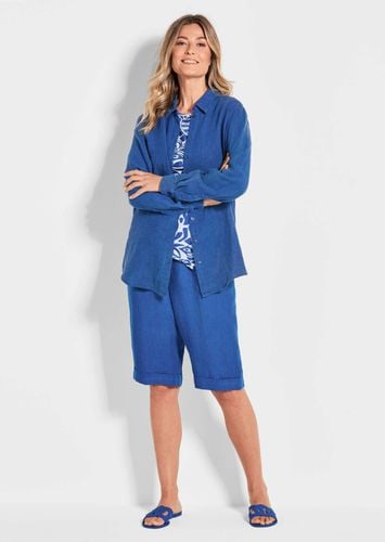 Leinenbluse - royalblau - Gr. 19 von - Goldner Fashion - Modalova