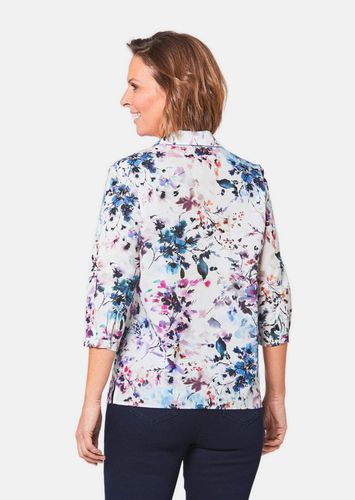 Fein gemusterte Bluse aus Baumwolle - / bunt - Gr. 19 von - Goldner Fashion - Modalova