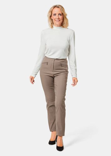 Wärmende Schlupfhose LOUISA in knitterarmer Ware - taupe - Gr. 195 von - Goldner Fashion - Modalova