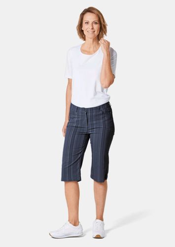 Bermuda CARLA in Streifen-Optik - marine - Gr. 24 von - Goldner Fashion - Modalova