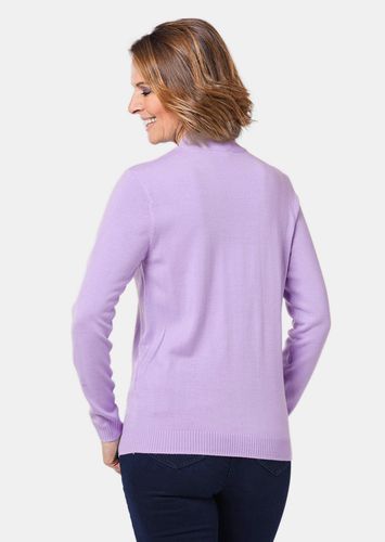 Pullover mit streckendem Zopfmuster - flieder - Gr. 19 von - Goldner Fashion - Modalova