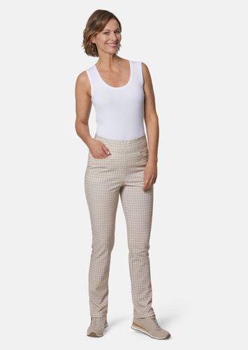Hose mit Bauchweg-Effekt - beige / beige - Gr. 205 von - Goldner Fashion - Modalova