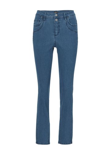 Figurschmeichelnde Jeans mit vorverlegter Seitennaht - marine - Gr. 24 von - Goldner Fashion - Modalova