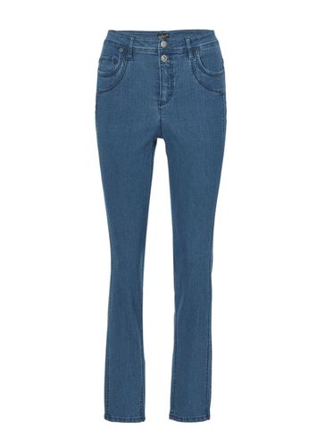 Figurschmeichelnde Jeans mit vorverlegter Seitennaht - marine - Gr. 40 von - Goldner Fashion - Modalova