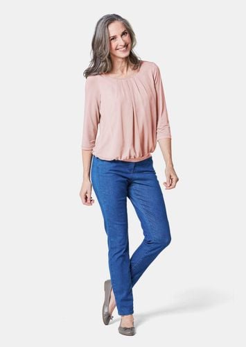 Gepflegtes Shirt in eleganter Blusen-Optik - rosé - Gr. 19 von - Goldner Fashion - Modalova