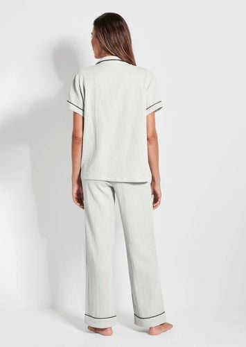 Halbarm-Pyjama mit Knopfleiste - cremeweiß - Gr. 24 von - Goldner Fashion - Modalova