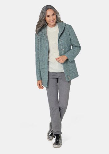 Unentbehrliche Bouclé-Jacke mit feinen Details - dunkelgrün - Gr. 54 von - Goldner Fashion - Modalova