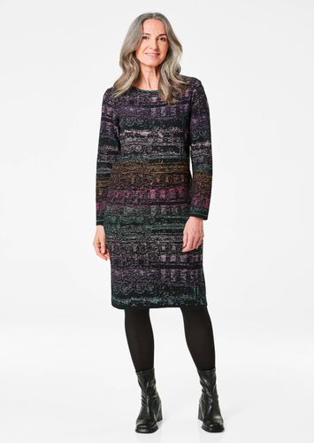 Strickkleid mit Allover-Jacquardmuster - Gr. 38 von - Goldner Fashion - Modalova