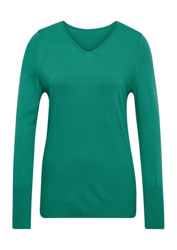 V-Pullover - dunkelgrün - Gr. 50 von - Goldner Fashion - Modalova