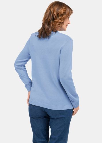 Pullover mit streckendem Zopfmuster - hellblau - Gr. 22 von - Goldner Fashion - Modalova
