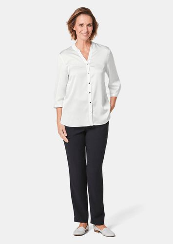 Bluse mit festlichem Stehkragen - weiß - Gr. 24 von - Goldner Fashion - Modalova