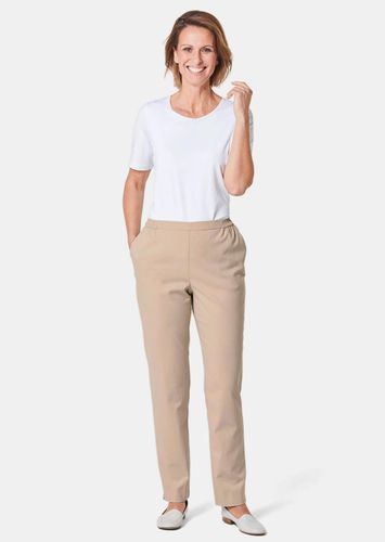 Sportlich elegante Hose aus trageangenehmen Tencel - beige - Gr. 195 von - Goldner Fashion - Modalova