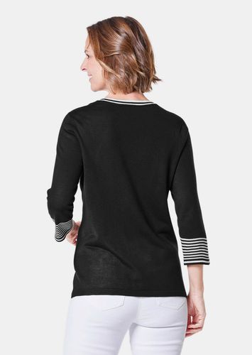 Pullover mit femininem Motiv - / weiß - Gr. 19 von - Goldner Fashion - Modalova