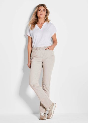 Edel geschmückte Jeansschlupfhose CARLA - beige - Gr. 245 von - Goldner Fashion - Modalova