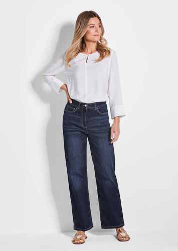 Denim Jeans mit weitem Bein - marine - Gr. 205 von - Goldner Fashion - Modalova