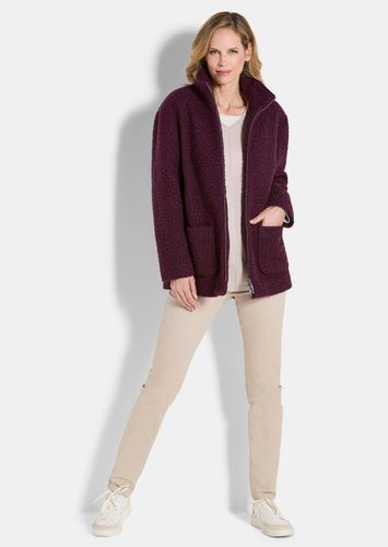 Teddy Jacke mit Stehkragen - aubergine - Gr. 24 von - Goldner Fashion - Modalova