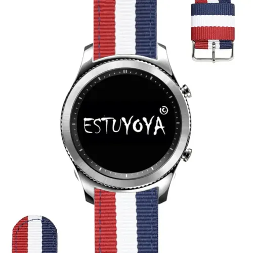 Kompatibel mit Samsung Galaxy Uhr 3 45mm/Getriebe S3 / Classic / Frontier, nylon 22mm farben flagge von Frankreich - AliExpress - Modalova