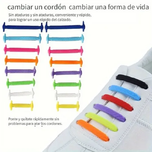 Teile/satz von spanien marketplacext h70 unisex laufschuhe silikon elastische schnürsenkel - AliExpress - Modalova