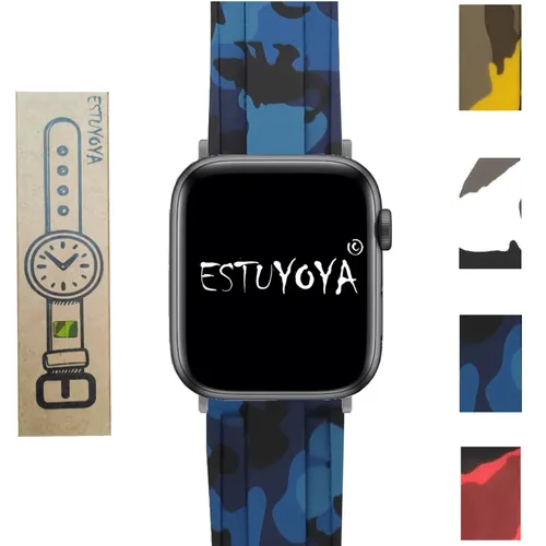 Silikon armband kompatibel mit Apple Uhr Serie 7 / 6 / 5 / 4 / 3 / 2 / 1 / SE / Nike + Armee camouflage farben - AliExpress - Modalova