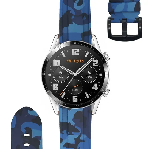 Silikon armband kompatibel mit Huawei Uhr GT 2 / Sport / GT Classic/Mode/GT Aktive, armee camouflage soft-touch, 22mm - AliExpress - Modalova