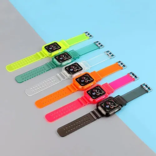 Transparent silikon strap Kompatibel mit Apple Uhr iWatch serie 6 5 4 3 2 1 38 40 42 44mm strap armband für SmartWatch - AliExpress - Modalova