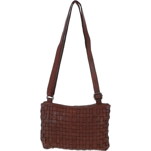 Vintage Woven Leather Crossbody Bag: D-70 Cognac NA - Ashwood Handbags - Modalova