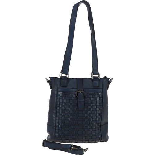 Vintage Woven Leather Bag: D-75 Navy Blue NA - Ashwood Handbags - Modalova