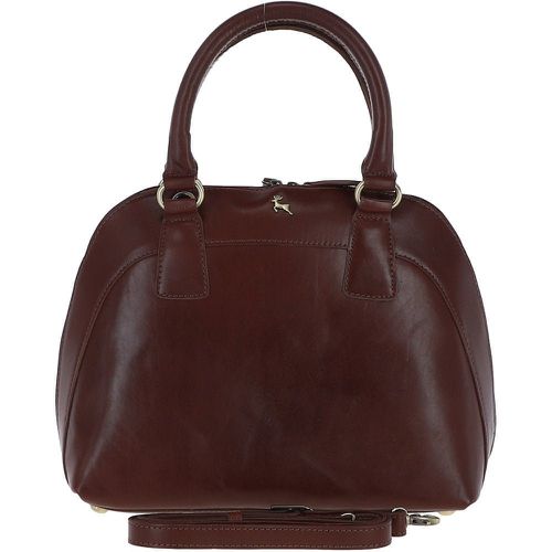 Della Moda' Vegetable Tanned Real Leather Tote Bag: V-30 Chestnut NA - Ashwood Handbags - Modalova