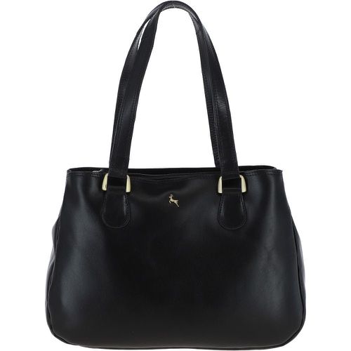 Ashwood Womens Three Section Leather Shoulder Bag: V-31 Black NA - Ashwood Handbags - Modalova