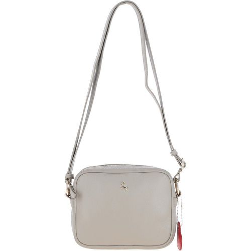 Haute" Zip Top Leather Cross Body Bag: 63594 Taupe NA - Ashwood Handbags - Modalova