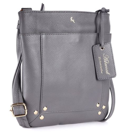 XSpirit' Leather Crossbody Bag: 63033/CB4 Charcoal Grey NA - Ashwood Handbags - Modalova