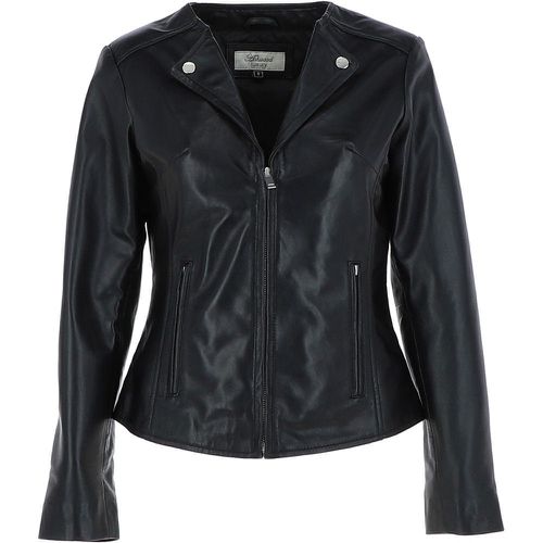 Apos;MB&apos; Real Leather Fashion Biker Jacket: MB139 Black 10 - Ashwood Handbags - Modalova