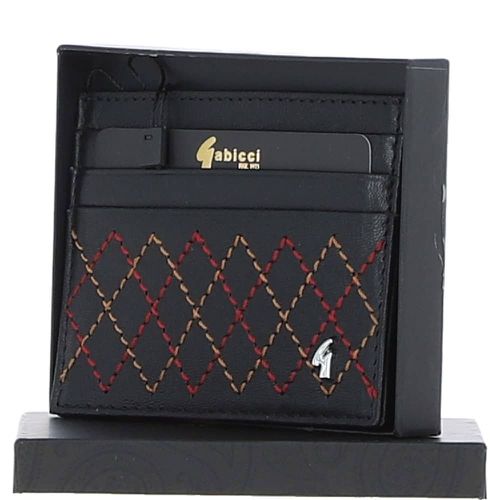 Real Leather Card Holder: GB-139-AS Black NA - Ashwood Handbags - Modalova