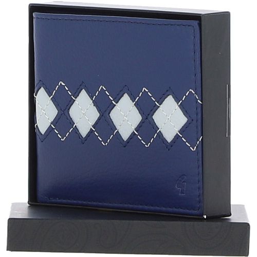Real Leather Classic 8 Card Billfold Wallet: GB-156-AC Blue NA - Ashwood Handbags - Modalova