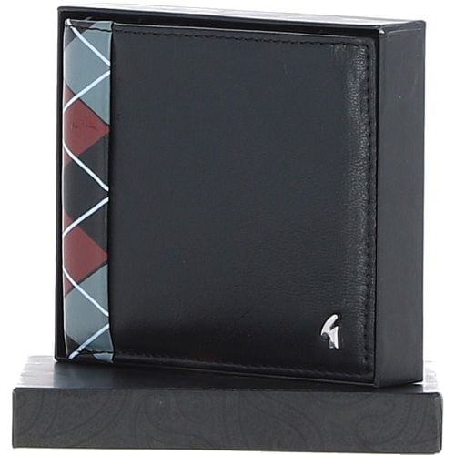 Real Leather Classic 8 Card Billfold Wallet: GB-156-AP Black/grey/red NA - Ashwood Handbags - Modalova