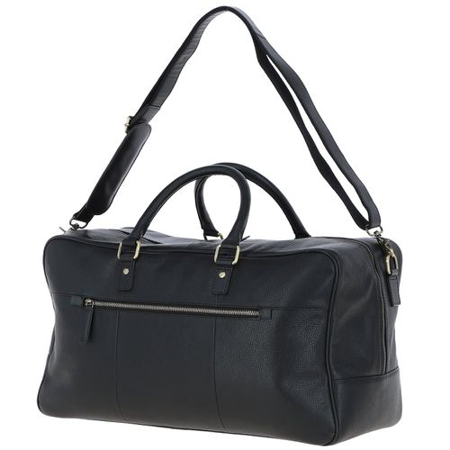 Real Leather Holdall Weekend Bag: GB Calvin Black NA - Ashwood Handbags - Modalova