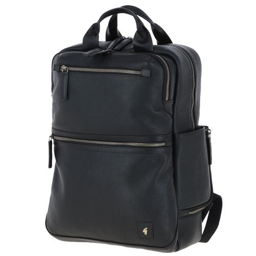 Real Leather Backpack: GB-Jordan Black NA - Ashwood Handbags - Modalova